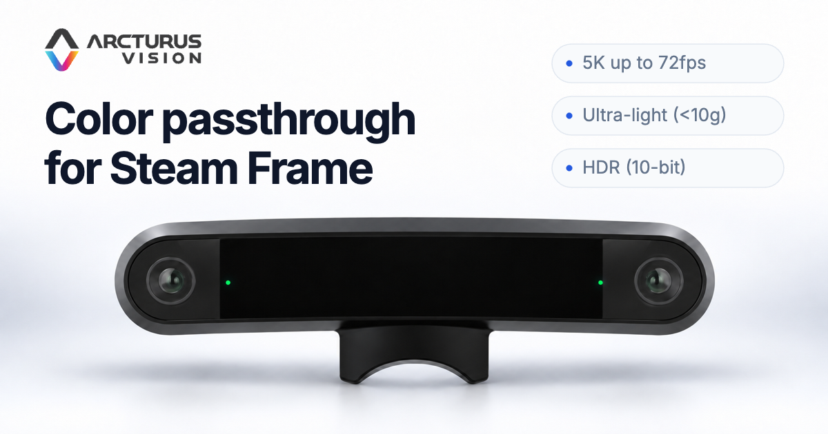 Arcturus Vision Camera | 5K HDR Passthrough for Steam Frame